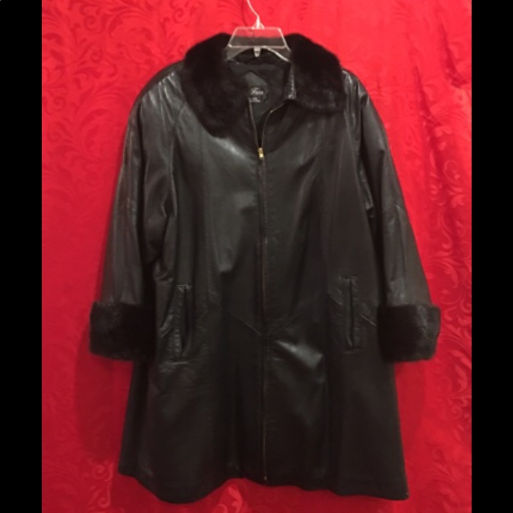 Henig Furs Leather Coat